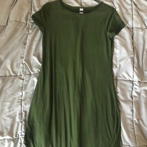 Bodycon fit green dress